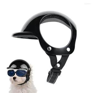 Cão vestuário pet capacetes para motocicleta equitação filhote de cachorro mini chapelaria gato segurança livrando boné bicicleta chapéu acessórios