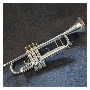 Made in Japan Quality YTR-8335 Trumpet Brass Silver Plated Professional Trumpet Blowing Instrument with Leather Case