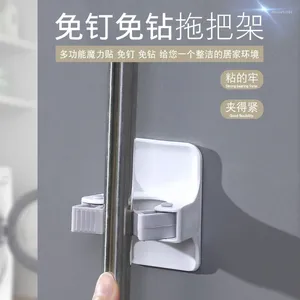 Hooks Adhesive Multi-Purpose Wall Mounted Mop Organizer Holder Rack Brush Broom Hanger Hook Kitchen Bathroom Tools Strong