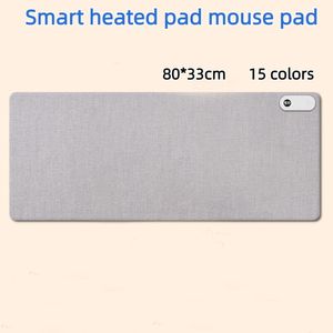 Smart Heated Electric Heating Pad Mouse Pad Office Desktop Digital Display Pad Warming Table Waterproof Desk Mat Winter 220V 240131