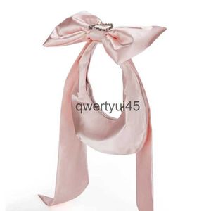 Сумки на ремне с бантом alf Moon Pink для женщин, роскошные дизайнерские сумки и кошельки, новинка 2024 года, модные стразы, украшающие SoulderH2422