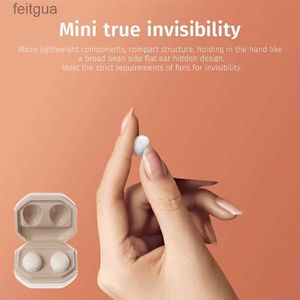 Cell Phone Earphones Small Bluetooth Earbuds Mini Cuffie Sleep Invisible Earphones TWS Wireless In Ear Headphones HiFi Stereo Music Headsets with Mic YQ240202