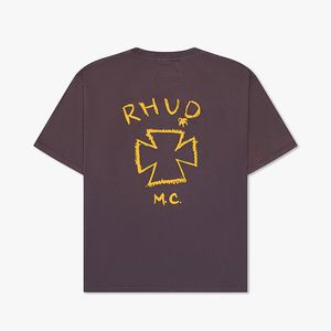 ヘビーメイドアメリカスタイルのメンデザイナーティーヴィンテージグラフィティレタープリントTシャツサマーストリートスケートボード短袖Tシャツ24SS 0202