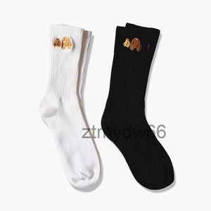 Personalized Embroidery Broken Head Bear Socks Street Fashion Sports Comfortable Beautiful Socking Breathable Mid Tube 77XN