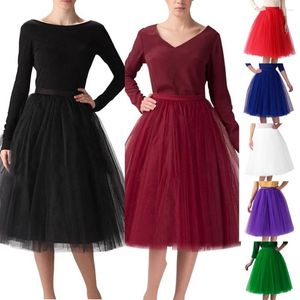 Skirts Women Vintage Tulle Skirt Short Tutu Mid Adult Fancy Ballet Dancewear Party Costume Ball Gown Mini Wear