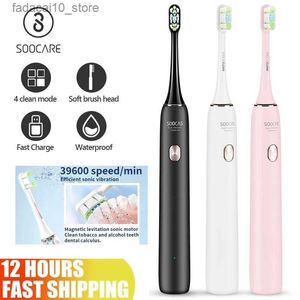 Escova de dentes SOOCAS X3U Ultrasonic Escova de dentes elétrica IPX7 à prova d'água Adulto Smart Sonic Escova de dentes atualizada USB Carregável rápido Q240202