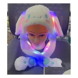 Moda Kawaii Dos Desenhos Animados Menino Menina P Iluminação Hat Cap Com Orelha Estéreo Inverno Crianças Acessórios Cosplay Chapéus MTI Escolha Gota Entrega Dhkw9