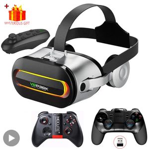 Viar 3D Virtual Reality SKLAKTY VR Zestaw słuchawkowy urządzenia Bluetooth Soczewki Hełmowe Gogle Smart Smartphone Shefone Shefone Controllery 240124