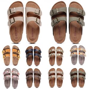 Leather Flats Slippers Rubber Floral Womens Slipper Sandals Summer Beach Shoes Loafers Gear Bottoms Sliders