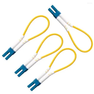 Fiber Optic Equipment Loopback Plug Tester Optical Duplex Loop Ring Cable Adapter Single Mode LC/UPC