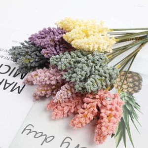 Decorative Flowers 5PCS 32CM Artificial And Wheat Letters Foam Products Home Decoration Pography Props Handmade Ornaments