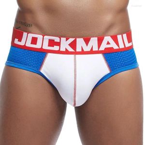 Underpants clássico esportes masculino roupa interior algodão respirável malha boxer briefs contraste cor plus size cintura baixa nadar shorts uderpants