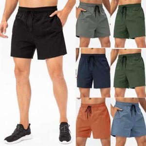 2024 LL Mens Shorts Yoga outfit Running Pants Sport Loose Trainer Short Sportswear Gym träning Vuxen Fitness Wear Elastic Dreating Fast Dry DrawString Short 33