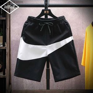 Men's Shorts Summer Streetwear Male Sport Shorts Patchwork Knee Length Sportswear Pants Breathable Sweatpants Unisex Casual Mens Shorts T240202