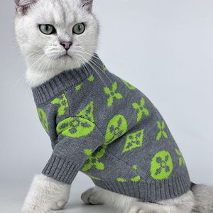 Moda para animais de estimação novos suéteres de outono e inverno atacado forrado de lã acolchoado quente mantendo malhas gato cachorro roupas para cães de pequeno e médio porte