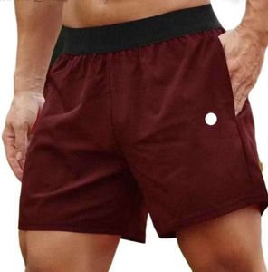 Lululemen Womens Men Yoga Sports Shorts Outdoor Fitness Quick Dry Cor Sólida Casual Running Quarter Pant Homem Designer Beach Shorts