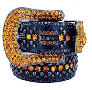 2024 Men Women Bb Simon Belt Luxury Designer Belt Retro Needle Buckle BeltS 20 Color Crystal diamond B i B i multicolour with bling rhinestones as gift wholesale