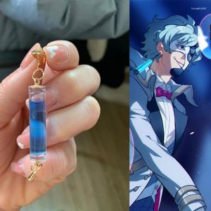 Baumelnde Ohrringe Genshin Impact Schmuck The Dottore Doctor Cosplay Tropfen für Frauen Männer Ohrclip Kostüm Zubehör Ohrring Geschenk