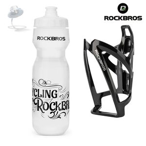 Rockbros Bike Water Bottle 750 ml Bicycle Bottle With Holder Cage Outdoor Sport Portable Cycling Kettle Water Bottle Drinkware 240202