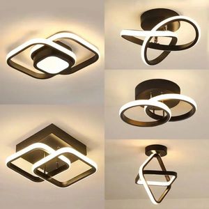 Plafoniere Moderne LED Corridoio Nodic Illuminazione domestica Montaggio su superficie per camera da letto Soggiorno Balcone Luce del corridoio