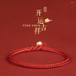 Braccialetti con ciondoli Corda rossa fortunata tibetana fatta a mano per regali da uomo di amicizia buddista intrecciata della Kabbalah da donna