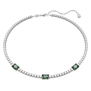 Swarovskis Necklace Designer Women Original Quality Necklaces Matrix Tennis Necklace Element Crystal Simple And Exquisite Clavicle Chain For Women