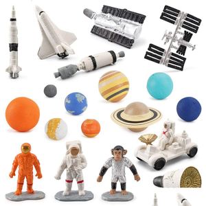 Figury zabawek akcji Figurki Zabawki Uznanie plastikowych kosmicznych zabawek kosmiczny Nine Planet Model Układ słoneczny planeta Figurka
