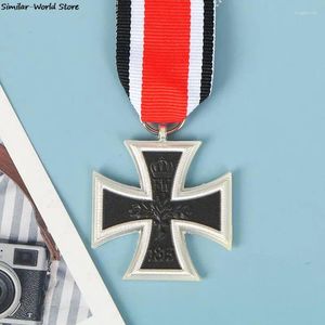 Brooches 1Pc Germany Medal 1813 1870 Year Iron Cross Badge Pin With Ribbon