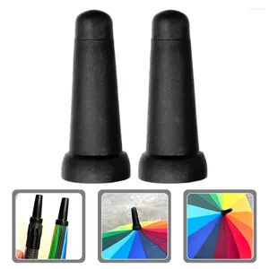 Decorative Figurines 2Pcs Rubber Umbrella Tips Tip Cover Replacement Long Accessories