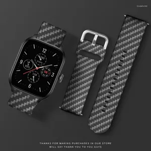 Watch Bands Carbon Fiber Strap For Amazfit Gts 4/2/3/mini//2e/Gtr/2/42mm/47mm Silicone Bracelet 20mm 22mm Smartwatch Band Bip