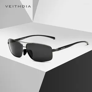 サングラスVeithdia Vintage Retro Brand Designer Men Men Polarized UV400 Outdoor Sports Classic Male Sun Glases Ieewear V2458