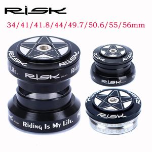 Risk MTB Bike Kulaklık Entegre 1 18 Direksiyon Sütunu 34 41 418 44 497 506 55 56mm Dağ Bisiklet Pres Yatakları Kutu Çatal 240118