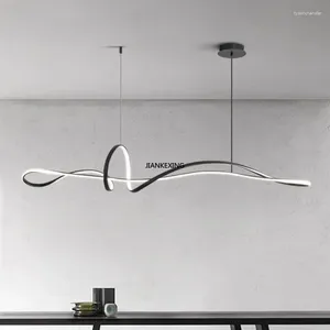 Lâmpadas pendentes Minimalista LED Luzes elegantes para jantar sala de estar cozinha mesa lustre casa decoração suspensão luminária