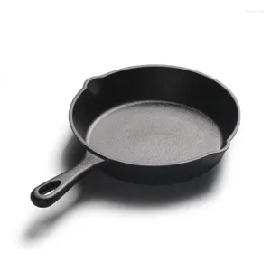 Plates Cast Iron Frying Pan 16/20cm Non-stick Skillet Kitchen Fry Pot Breakfast Omelette Pancake Induction Cooking Cookware