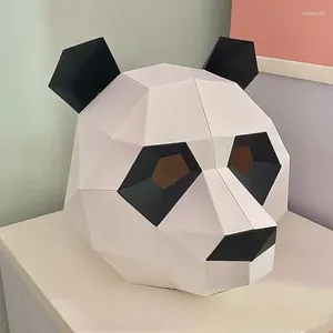 Dekoracja imprezy 3D papierowy Model Cosplay Mask Animal Cartoon Kostium głowica Kaptura Rzeźba Puzzle origami prezent dla dorosłych zabawki