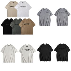 EssentialsShirts Mens T-shirt Fördjockad version Bomull Summer Women Designers Tshirt EssentialStes Tops Man Trend Casual Letter Clothing Shorts Sleeve Clothes