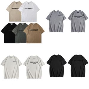 EssentialSthirtsメンズTシャツ肥厚バージョンコットンサマーデザイナーTシャツエッセンシャルスティーズトップマントレンドカジュアルレター衣料ショートパン