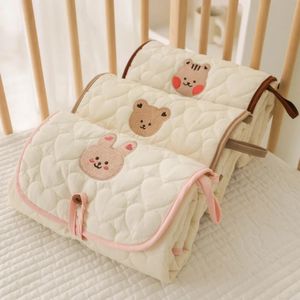 Baby blöja byte pad tvättbar madrass för födda baby grejer bärbara blöjor växlar barnvagn matta vikning vattentät ark 240130