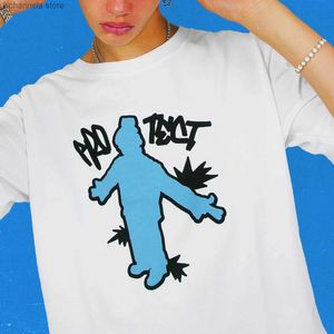 Męskie koszulki Y2K T Shirt Hip Hop Cartoon Graphic Print Oversised Short Sleved Shirt Mężczyźni Kobiety nowe harajuku punkowe rock gotyckie topy streetwear t240202
