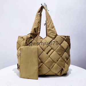 Borse a tracolla Borse in nylon Puffer per le donne Designer di lusso e borsa e portamonete 2024 Nuovo in Fasion Tessuto composito di grande capacità Tote SoulderH2422