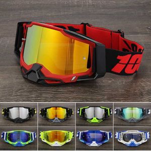 Óculos de sol masculino novo 100% armega esportes ao ar livre ciclismo fora da estrada motocicleta pára-brisa máscara capacete óculos universal dhzo