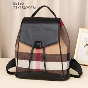 Spring New Fashion Leather Anti-Poft Womens Ryggsäck Travel Ryggsäck Girl Oxford Rucksack Ryggsäck Kvinnor Ryggsäck 240202