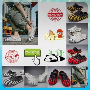 Designer Casual Platform Half pack slippers summer sliders men women Graffiti Bone White slides sandals Anti slip wear resistant thick cushion slipper