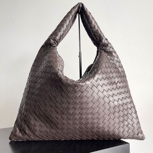 Designer Bag Tote Stora Hop Shoulder Bags Intrecciato Woven Calfskin Leather Internal Zippered Pocket Flap Stängning Säkrad FPR -kvinnor med låda