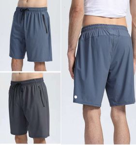 LL-R66 herr shorts yoga outfit män byxor kör sport lös tränare korta byxor sportkläder gym träning vuxen fitness slitage elastisk andningsbar kort