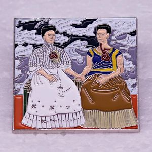ブローチメキシコのアーティストアートペインティングバッジエナメルピン衣類バックパックとバッグブローチアクセサリー