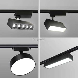 Faretti a binario Faretti a binario a LED incorporati 10W 12W 18W 24W 30W Faretto a LED Faretto da incasso Soggiorno senza luce principale Griglia di illuminazione Serie di lampade YQ240124