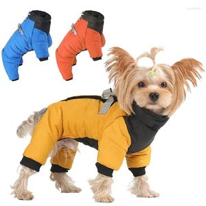 Hundebekleidung Winterkleidung Wasserdichter Overall Warme Haustierjacke für kleine mittelgroße Hunde Welpenmantel Chihuahua Französische Bulldogge Overalls