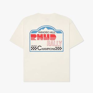 T-shirt da uomo di design pesante stile USA T-shirt vintage Hills Champions Stampa T-shirt estiva da skateboard da strada T-shirt a maniche corte 24ss 0202