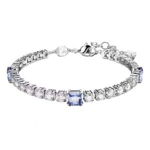 Swarovskis Bracelet Designer Women Original Quality Charm Bracelets Women Bangle New Matrix Tennis Series Bracelet Crystal Full Diamond